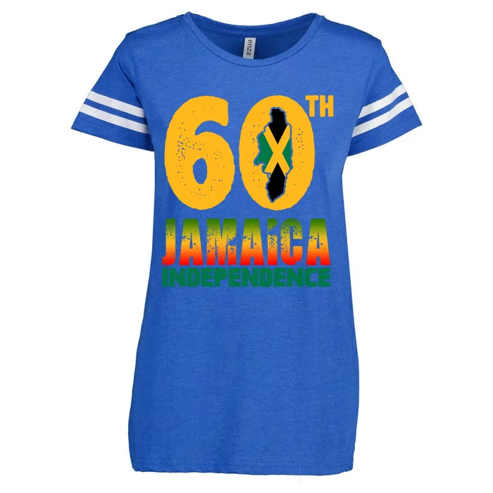 60th Jamaica Independence Enza Ladies Jersey Football T-Shirt