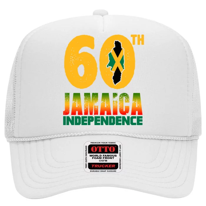 60th Jamaica Independence High Crown Mesh Trucker Hat