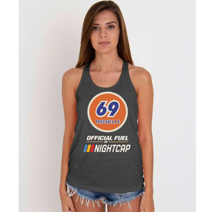 69 Michelle Fuel Of Nightcap Women's Knotted Racerback Tank