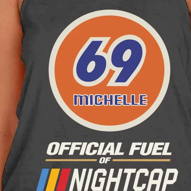 69 Michelle Fuel Of Nightcap Women's Knotted Racerback Tank