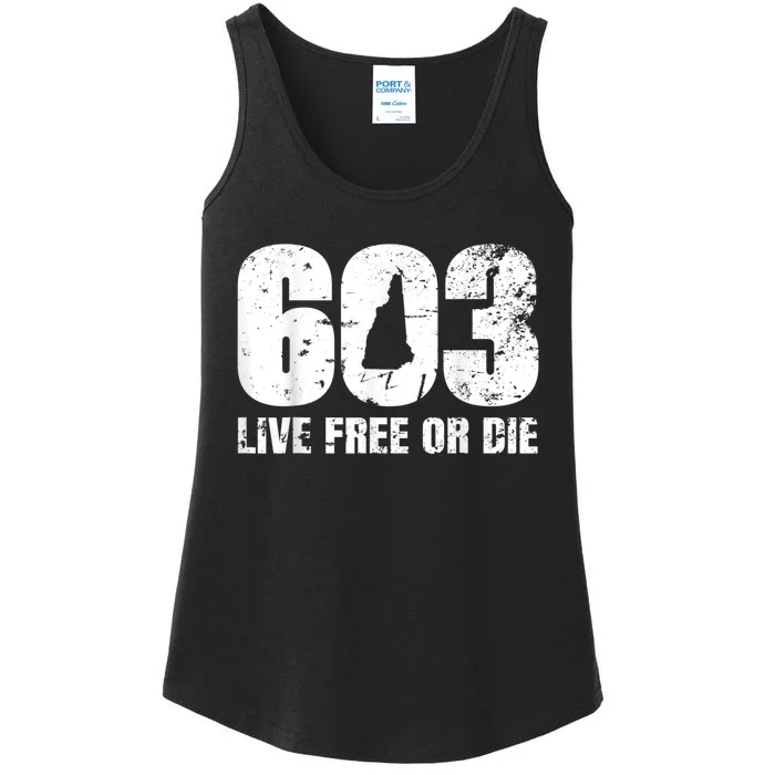 603 New Hampshire Product Live Free Or Die Ladies Essential Tank