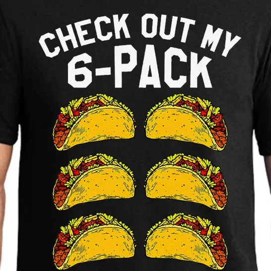 6 Pack Fitness Taco Funny Mexican Gym Top For Taco Lovers Pajama Set