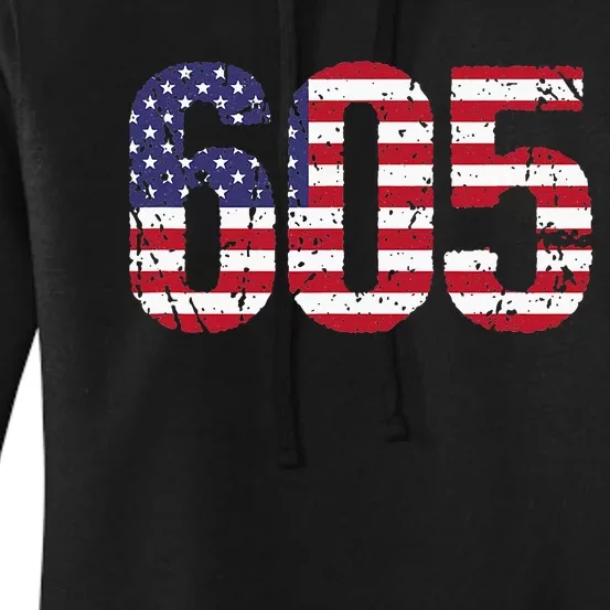 605 South Dakota Area Code Women's Pullover Hoodie