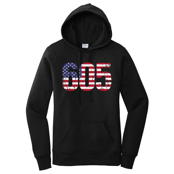 605 South Dakota Area Code Women's Pullover Hoodie