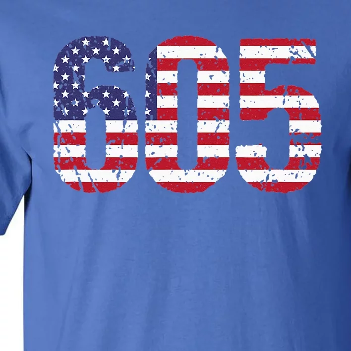 605 South Dakota Area Code Tall T-Shirt