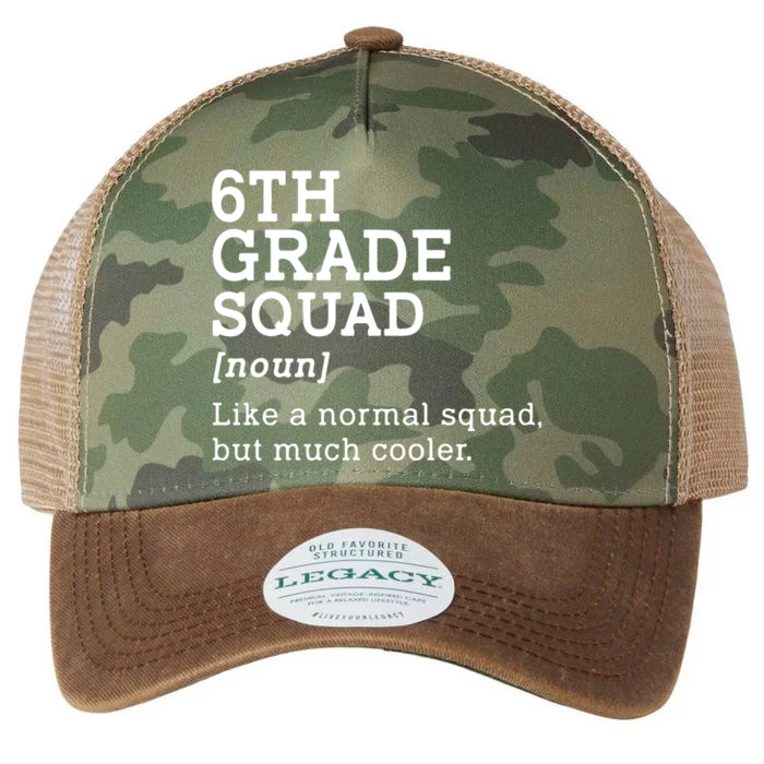 6th Sixth Grade Squad Student Teacher Back To School Gift Legacy Tie Dye Trucker Hat