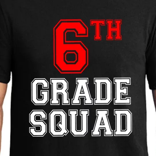 6th Sixth Grade Squad Back To School Teacher Gift Pajama Set