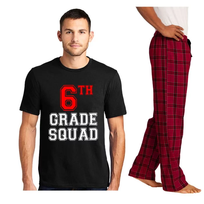 6th Sixth Grade Squad Back To School Teacher Gift Pajama Set