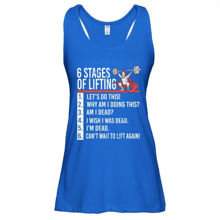 6 Stages Of Lifting For Powerlifter And Bodybuilder Gift Ladies Essential Flowy Tank