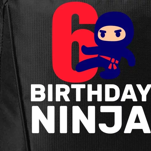 6th Birthday Ninja City Backpack