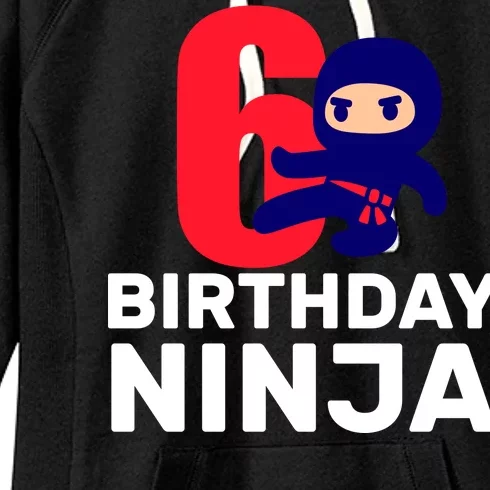 6th Birthday Ninja Women's Fleece Hoodie