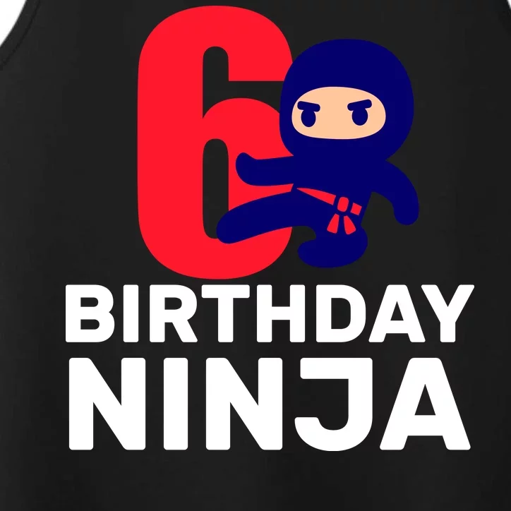 6th Birthday Ninja Performance Tank