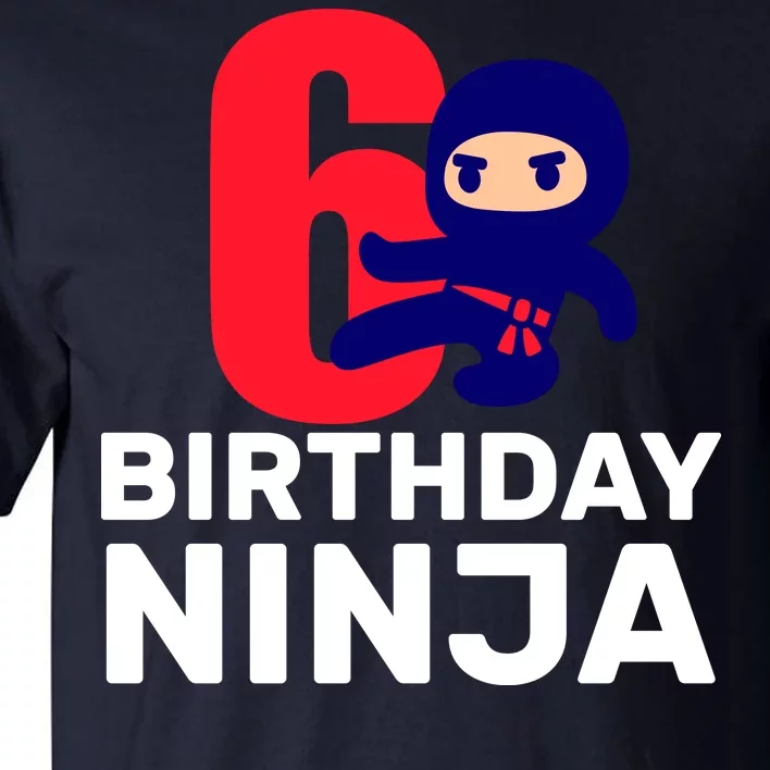 6th Birthday Ninja Tall T-Shirt