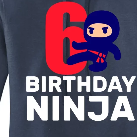 6th Birthday Ninja Women's Pullover Hoodie