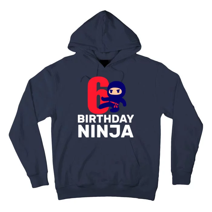 6th Birthday Ninja Tall Hoodie