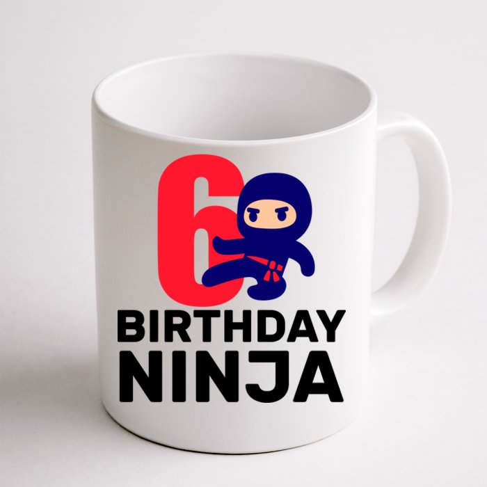 6th Birthday Ninja Front & Back Coffee Mug