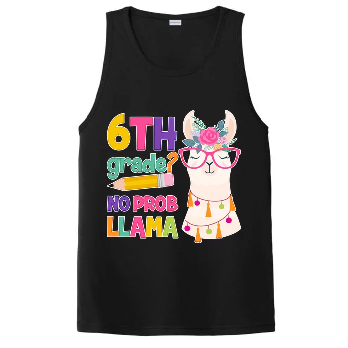 6th Grade? No Prob Llama Performance Tank