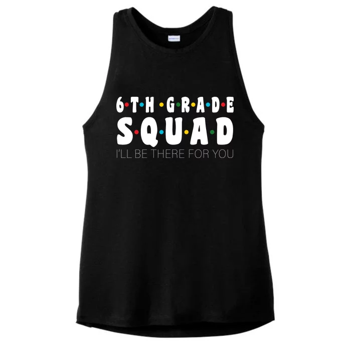 6th Grade Squad Ladies Tri-Blend Wicking Tank