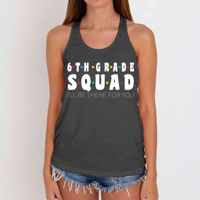 6th Grade Squad Women's Knotted Racerback Tank