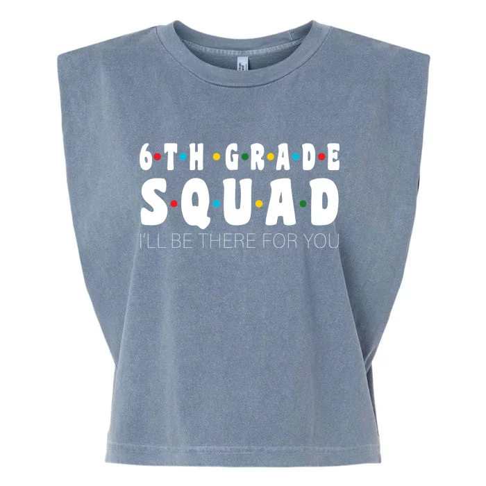 6th Grade Squad Garment-Dyed Women's Muscle Tee