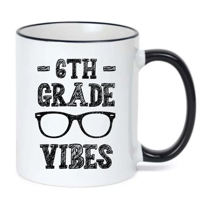 6th Grade Vibes Black Color Changing Mug