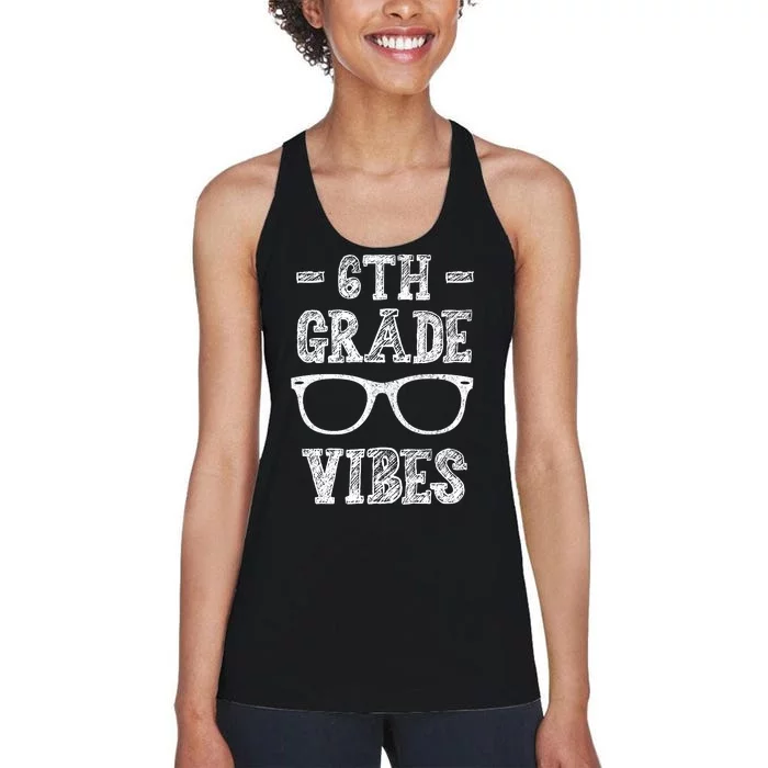 6th Grade Vibes Women's Racerback Tank