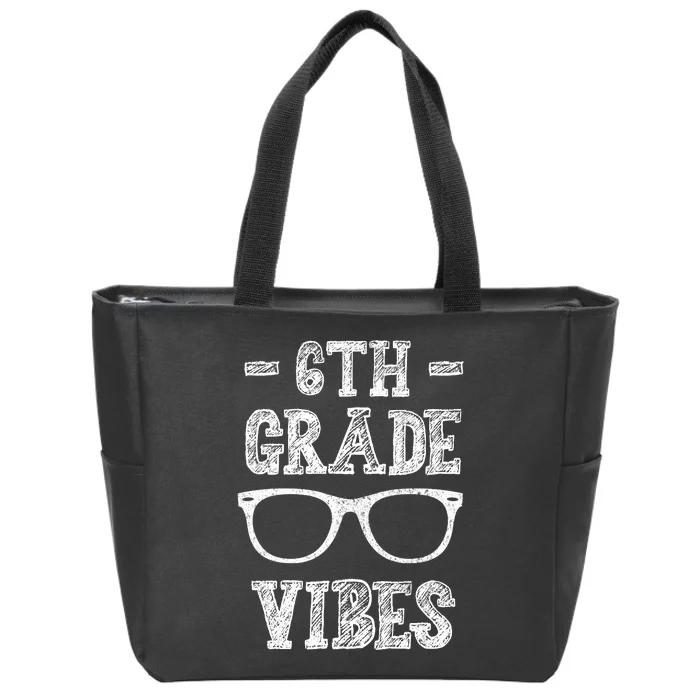 6th Grade Vibes Zip Tote Bag