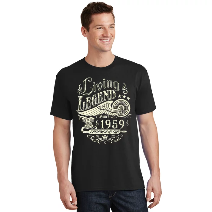 64th vintage Birthday 64 Living Legend Never Die 1959 Birthday T-Shirt