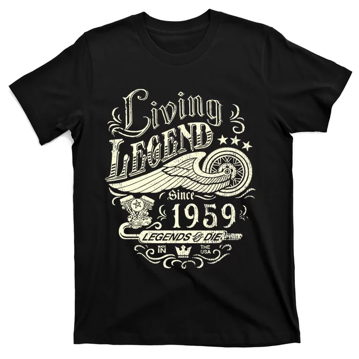 64th vintage Birthday 64 Living Legend Never Die 1959 Birthday T-Shirt