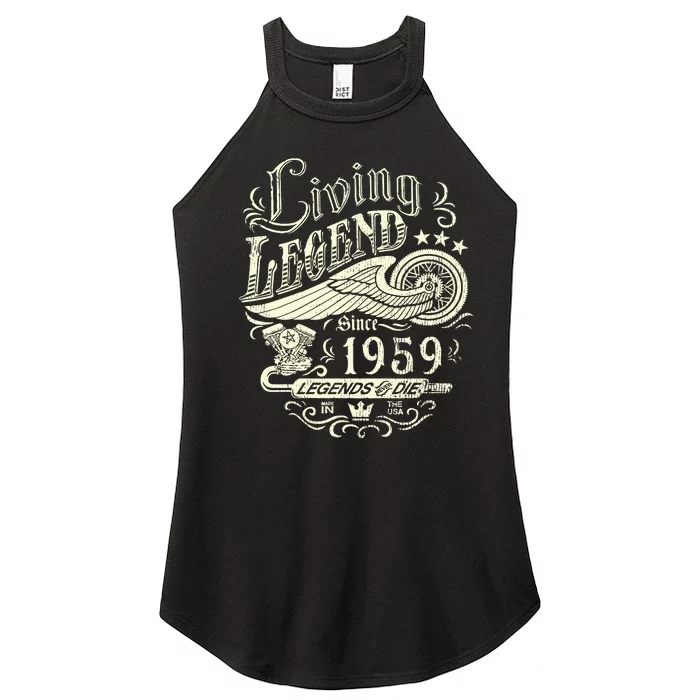 64th vintage Birthday 64 Living Legend Never Die 1959 Birthday Women’s Perfect Tri Rocker Tank