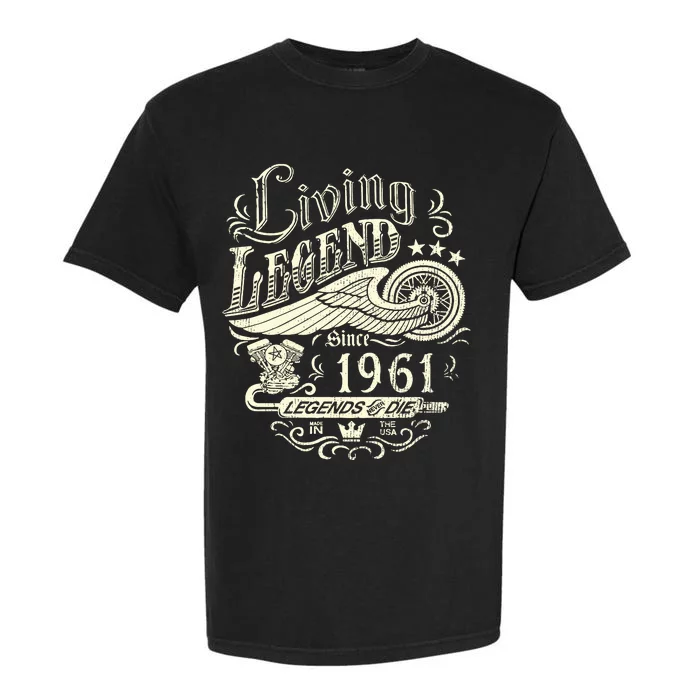 62nd vintage Birthday 62 Living Legend Never Die 1961 Birthday Garment-Dyed Heavyweight T-Shirt