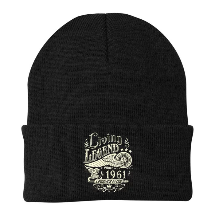 62nd vintage Birthday 62 Living Legend Never Die 1961 Birthday Knit Cap Winter Beanie