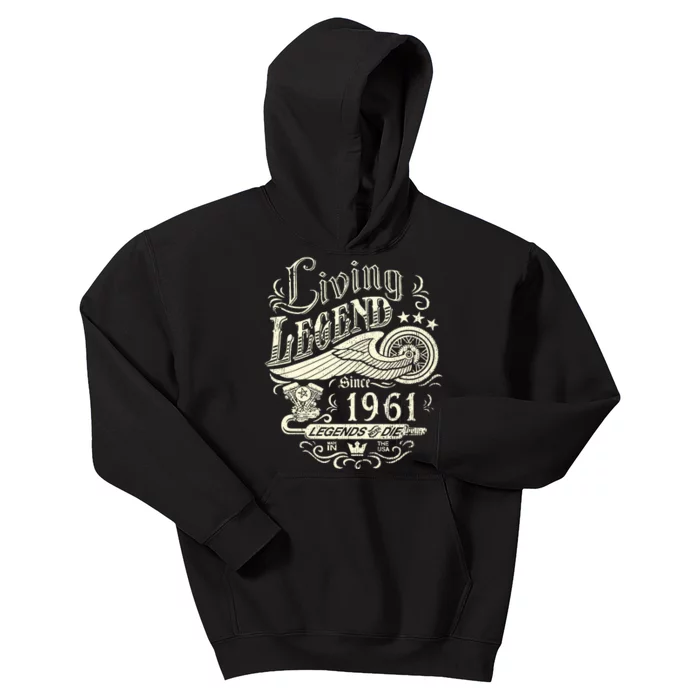 62nd vintage Birthday 62 Living Legend Never Die 1961 Birthday Kids Hoodie