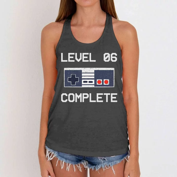 6th Wedding Anniversary For Him & Her Level 6 Complete Women's Knotted Racerback Tank