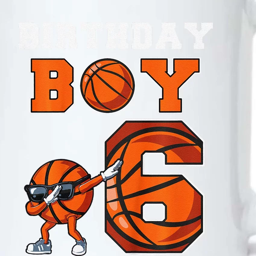 6 Year Basketball Birthday Boy 6th Birthday Party Basketball Black Color Changing Mug