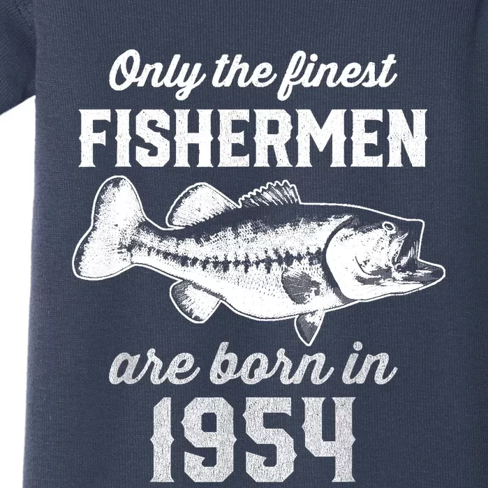 69 Year Old Fisherman: Fishing 1954 69th Birthday Baby Bodysuit