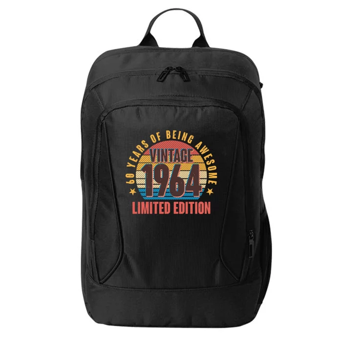 60 Years Of Being Awesome 1964 Limited Edition Vintage Retro City Backpack