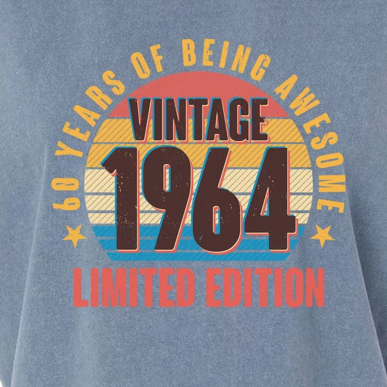 60 Years Of Being Awesome 1964 Limited Edition Vintage Retro Garment-Dyed Women's Muscle Tee