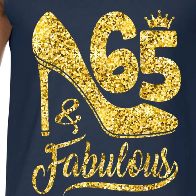 65 Years Old Gifts 65 & Fabulous 65th Birthday high heels Comfort Colors® Tank Top