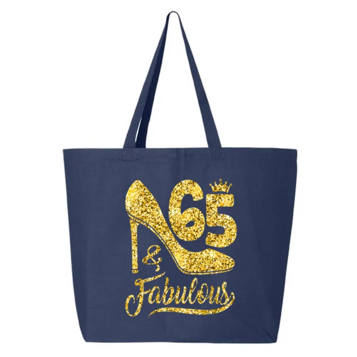 65 Years Old Gifts 65 & Fabulous 65th Birthday high heels 25L Jumbo Tote