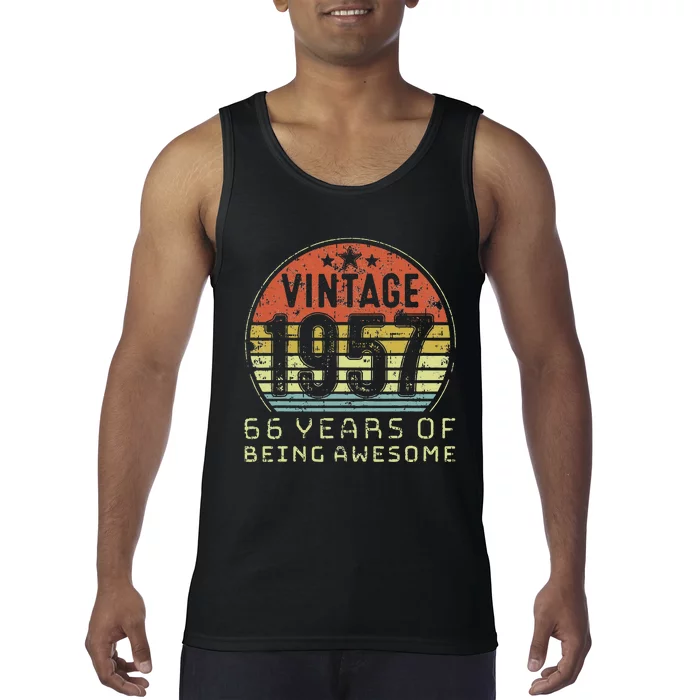 66 Year Old Birthday Vintage 1957 66th Birthday Tank Top