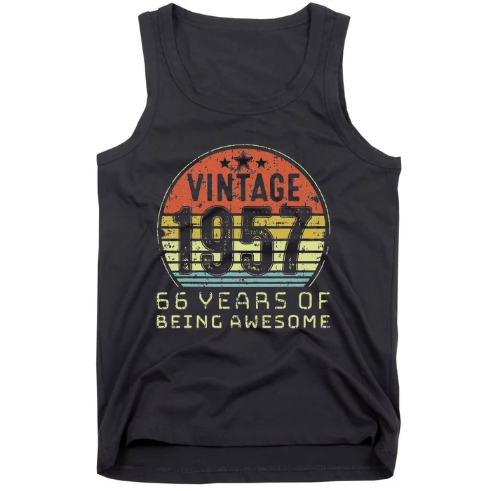 66 Year Old Birthday Vintage 1957 66th Birthday Tank Top