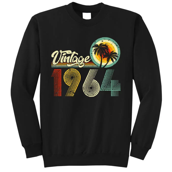 60 Years Old Gifts Vintage Born In 1964 Retro 60th Birthday Tall Sweatshirt