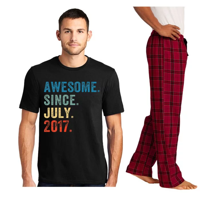 6 Year Old Gifts Awesome Since July 2017 6th Birthday Pajama Set