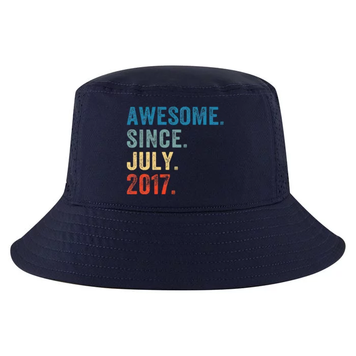 6 Year Old Gifts Awesome Since July 2017 6th Birthday Cool Comfort Performance Bucket Hat