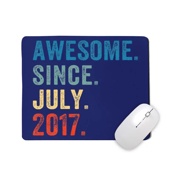 6 Year Old Gifts Awesome Since July 2017 6th Birthday Mousepad