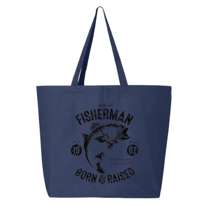 61 Year Old Fisherman Fishing 1962 61st Birthday 25L Jumbo Tote