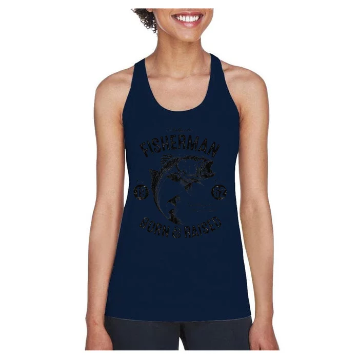 61 Year Old Fisherman Fishing 1962 61st Birthday Women's Racerback Tank