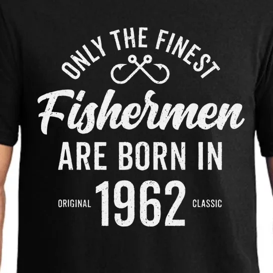 61 Year Old Fisherman Fishing 1962 61st Birthday Gift Pajama Set