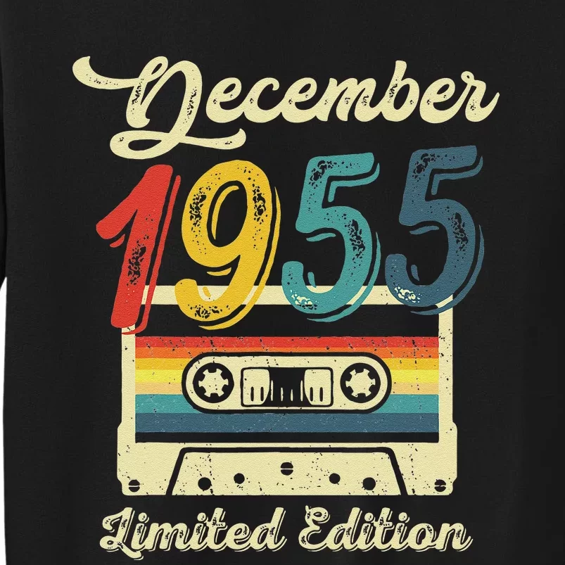 67 Years Old Gift Retro December 1955 Cassette 67th Birthday Sweatshirt